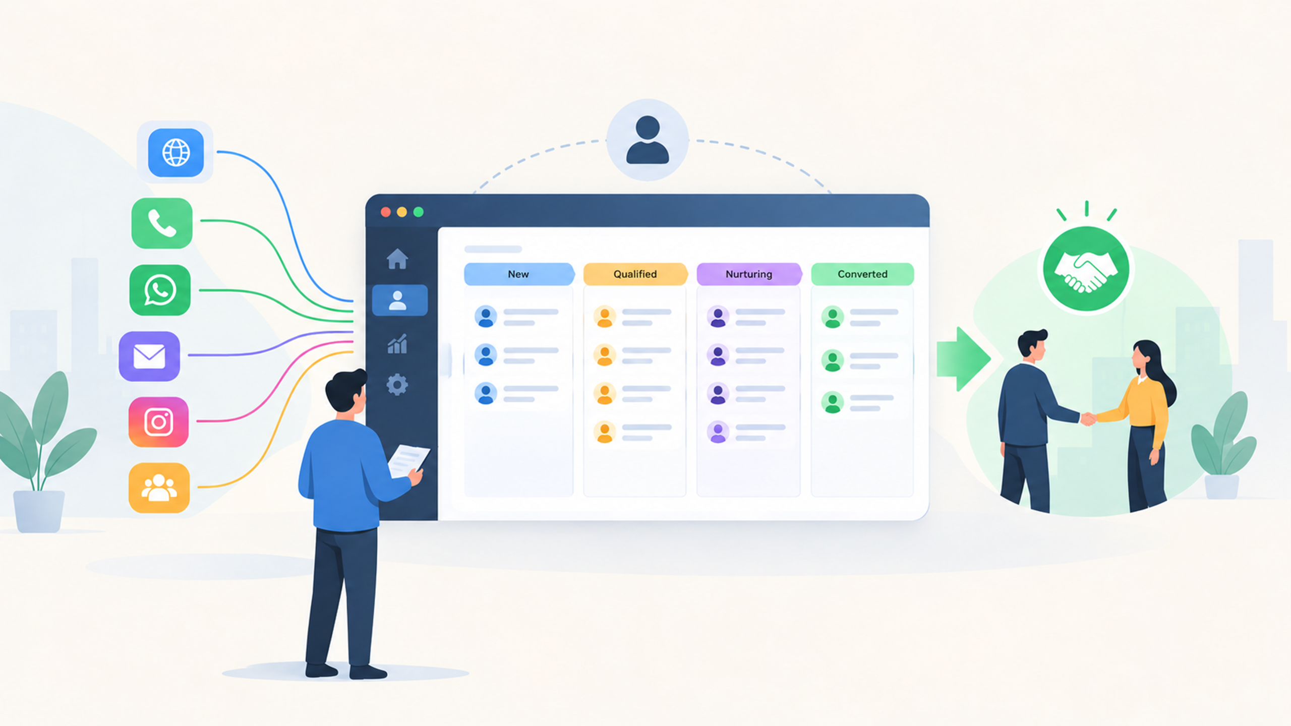 CRM Lead Conversion Dashboard